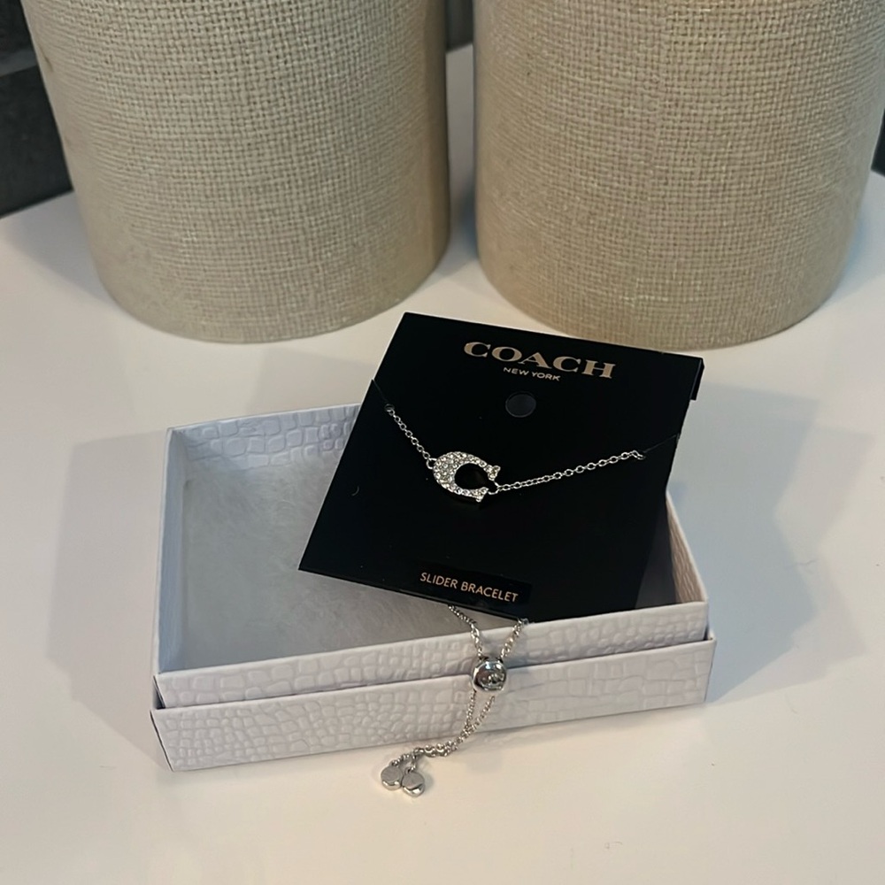 NWT Coach slider bracelet